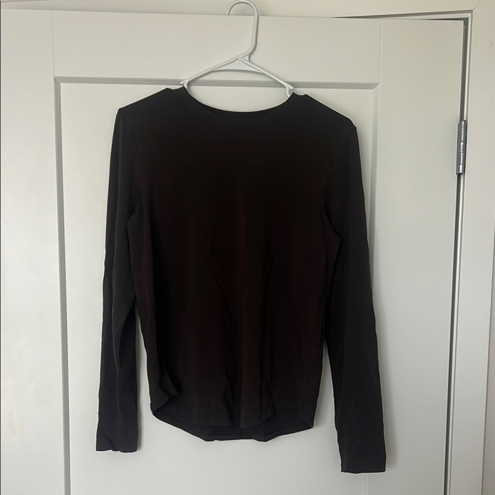 lululemon athletica brown Long Sleeve Tee